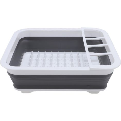 Égouttoir à vaisselle pliable en PP/TPR de qualité alimentaire, organisateur portable pour la cuisine, le camping-car et autres activités de plein air. Idéal pour la cuisine, le camping-car et autres  (1/5)