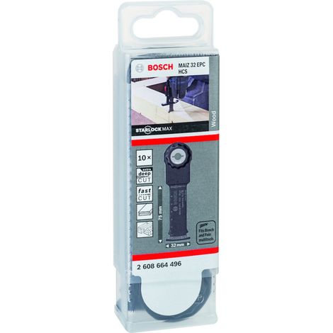 Bosch 10x HCS Tauchsägeblatt Starlock MAIZ 32 EPC Wood 80 x 32 mm - 2608664496 (1/5)