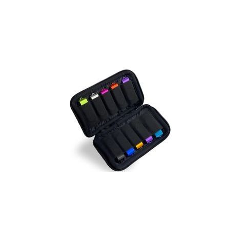 Schwarze Aufbewahrungstasche für USB-Sticks, Aufbewahrungsetui, Organizer für elektronisches USB-Zubehör mit 10 Fächern für USB-Sticks/USB-Speichersticks/Flash-Laufwerke (1/5)