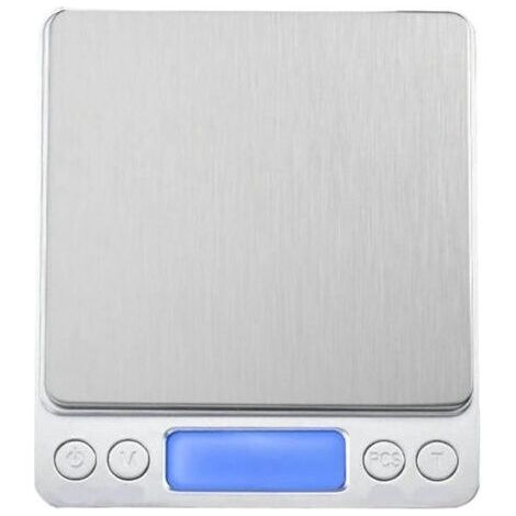 Balance électronique de cuisine Balance de cuisine numérique mini poche en acier inoxydable, précision for la bijouterie, électronique(3kg/0.1g USB) (1/4)
