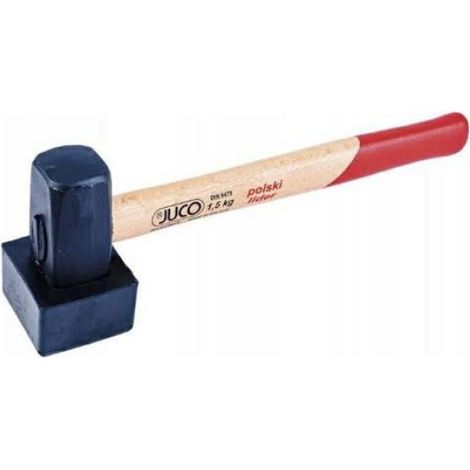 Marteau De Tailleur De Pierre - 1,5 kg - Tête En Acier Trempé Par Induction - Poignée En Plastique Antidérapante - Longueur 380 mm - 1 Pièce