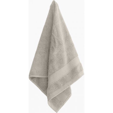 Drap de bain en coton - Naia - 95 x 140 cm - Blanc lin - Livraison gratuite