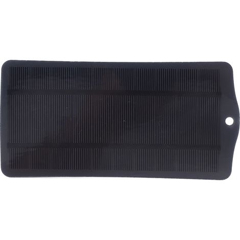 Toivize 2,5-W-Solarladegerät aus monokristallinem Silizium, USB 5 V, kompakt, schwarz, für Wandern, Camping, 3,7–5-V-Geräte, leicht (1/5)