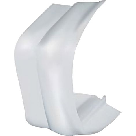 First Plast – Connexion avec joint flexible pour goulotte 80 x 60 mm – PVC résistant à la corrosion – Pour environnements humides – Blanc