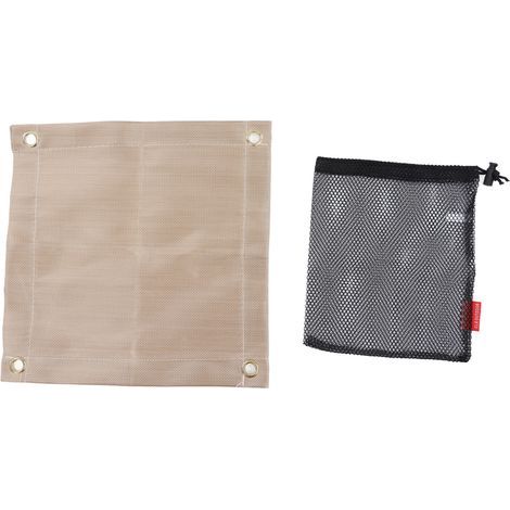 Feuerhemmende Fiberglasmatte, hitzebeständig, Outdoor-Zubehör für Grillabende, Camping, Picknicks, Mini 30 x 30 cm / 11,81 x 11,81 Zoll (1/5)