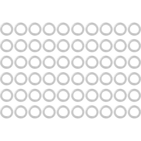 Kit d'accessoires de maintenance : 60 rondelles plates en acier inoxydable, diamètre intérieur 6 mm, diamètre extérieur 9 mm (4807-0609-0250) (1/5)