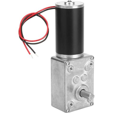 Moteur à Courant Continu à Couple, Moteur à Engrenages à Courant Continu à Arbre de 8 Mm, Petit électrique 24 V pour Robot de Bricolage, Table Rotative, Machine à Rideau de Verrouillage de (1/5)