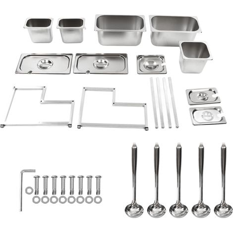 Lot de 2 pots à épices, 2 niveaux acier inoxydable extensible antirouille avec casseroles louches couvercles, porte-épices de cuisine pour assaisonnement type 22 (1/5)