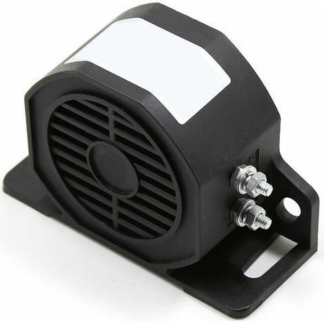 CCYKXA Waterproof Reversing Horn Super Loud Backup Alarm for Car Motor 30W 110dB 12V-80V DC, Model: Black (1/5)