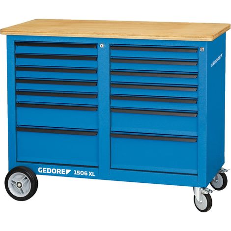 Rollwerkbank 1506 XL 2511 B.1250xT.630xH.985mm 14 Schubladen GEDORE (1/5)