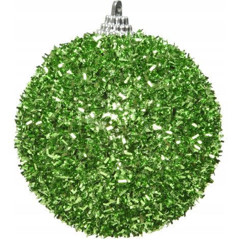 Boule de Noël incassable, verte, 8 cm