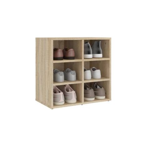 Armoire à chaussures Chêne Sonoma 52,5x30x50 (1/5)