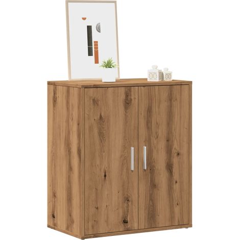 Armoire à chaussures chêne artisanal bois d'ingénierie vidaXL