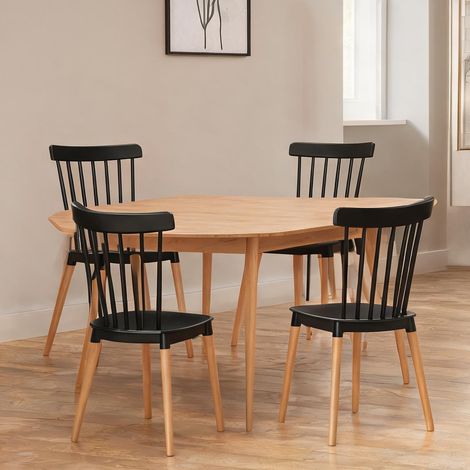 Chaise de salle à manger en pP Madera de Haya 48 x 52,5 x 83 cm (1/5)