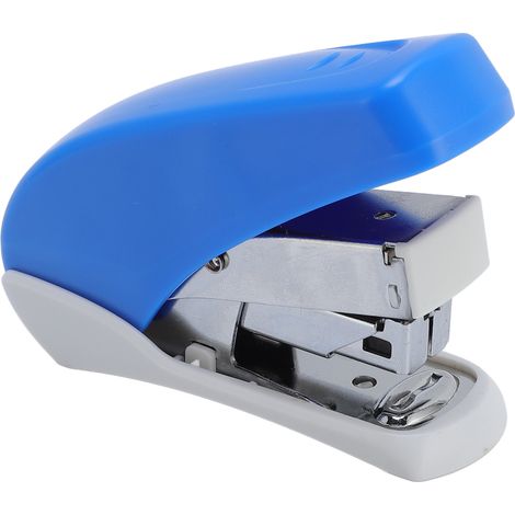 Agrafeuse compacte avec dégrafeuse intégrée, compatible papier 24/6 et 26/6, capacité 20 feuilles, bleue. (1/5)