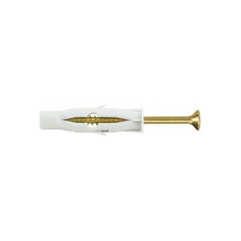 Chevilles Universelles Klimas 6 x 45 Avec Vis Tete Fraisee PZ2, Blister De 14