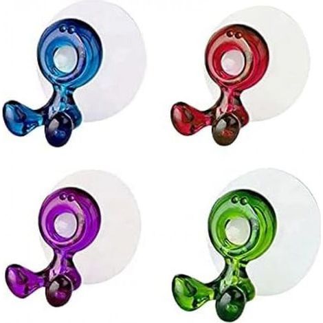 [JAMAIS UTILISÉ] Lot de 4 porte-brosses à dents à ventouse pour enfants - Multifonctionnel, étanche et réutilisable, idéal pour la salle de bain (1/4)
