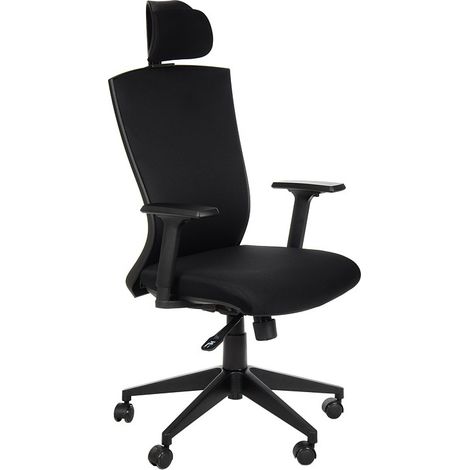 Silla giratoria HG-0004F negra (1/5)