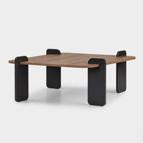 Tavolino da salotto moderno in legno 90x90 cm Marais - Legno Naturale (1/4)