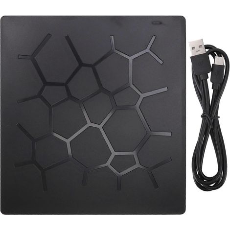Lecteur DVD externe USB 3.0 Type C 6-en-1 graveur CD DVD ultra-mince pour ordinateur portable et PC de bureau (1/5)