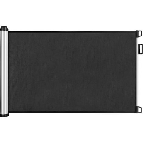 COSTWAY Barrera de Seguridad Extensible Malla para Niños y Mascotas Rejilla de Protección de Puerta y Escalera (Gris oscuro) (1/5)