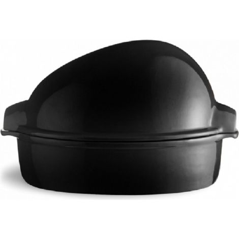Brique à rôtir XL grande volaille céramique anthracite Fusain Emile Henry (1/5)