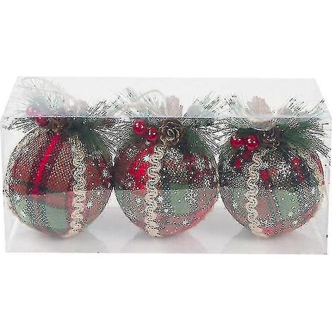 3er-Set Weihnachtsbaumkugeln aus Schaumstoff (1/5)