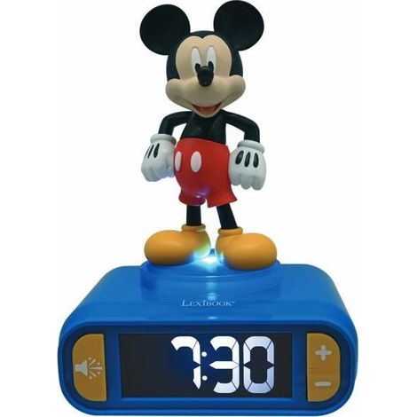Sveglia digitale con luce notturna Mickey in 3D e effetti sonori (1/4)