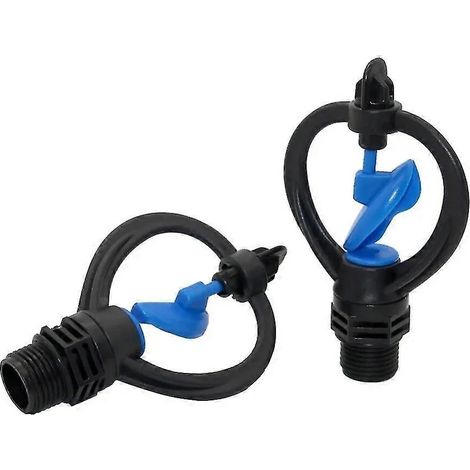 Lot de 40 arroseurs papillon rotatifs avec filetage mâle 1/2 pouce pour l'irrigation de jardin, les pulvérisateurs de serre et les accessoires d'irrigation (1/2)