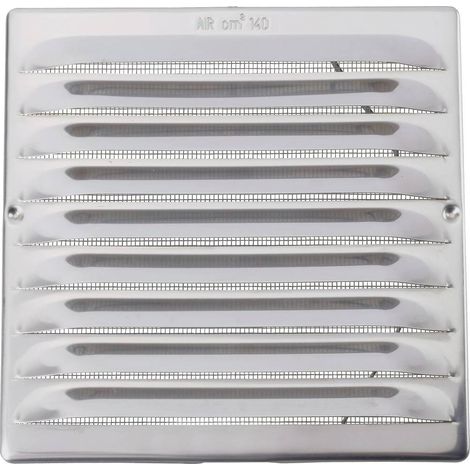 Wallair Rejilla de ventilación moderna acero inoxidable 150 mm