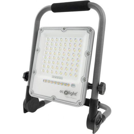 Faro LED portatile 30W 5000K batteria IP65 EC20495 (1/5)