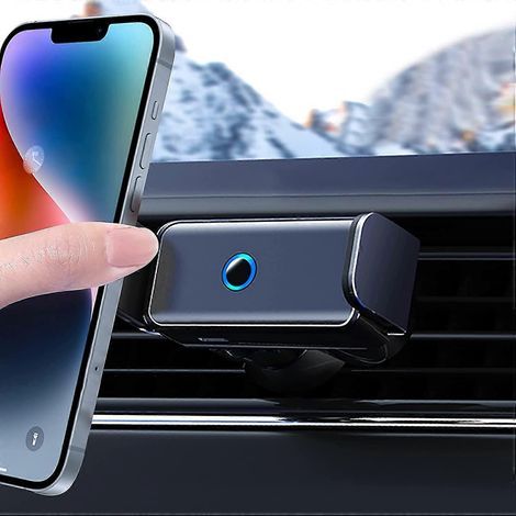 Supporto per smartphone da auto autoassemblante – Robusto supporto elettrico da cruscotto in lega di alluminio CJY (1/5)