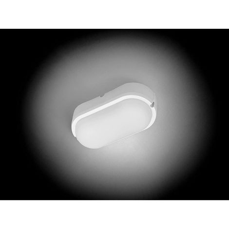 PLAFONIERA IP 65 IN PVC BIANCA , OVALE 20W 4000K 1500 LM (1/3)