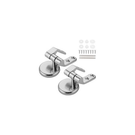 Lot de 2 charnières de rechange pour abattant WC, avec fixations en alliage de zinc – (1/5)