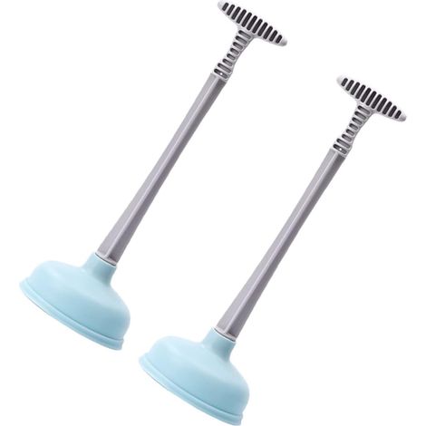 2 Pièces Ventouse, Matériau Abs Et Caoutchouc, Pour Débouchage Toilettes Et Canalisations, Usage Domestique (1/5)