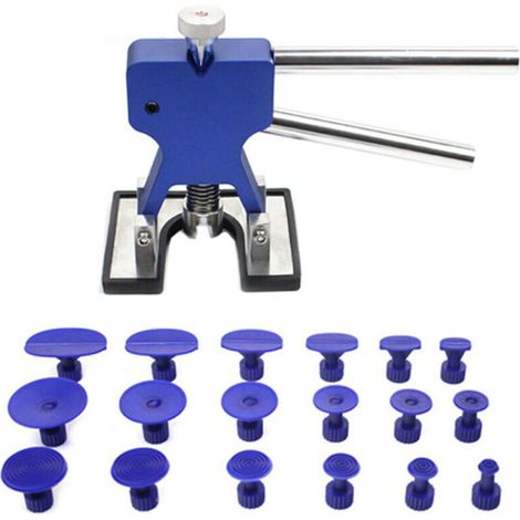Paintless Dent Removal Kit, Car Body Dent Removal Tool with 18 Suction Cups, Blue, for Cars, Fridges, Motorbikes, Washing Machines (1/5)