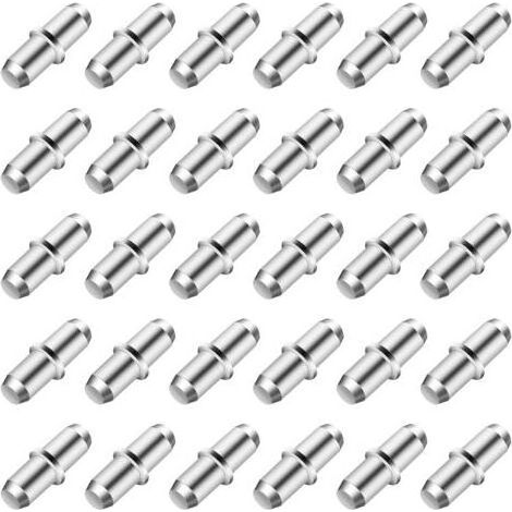 Lot de 80 supports d'étagère 5 mm, taquets de fixation pour étagères, armoires, meubles de cuisine, penderies et panneaux en bois ou verre (1/4)
