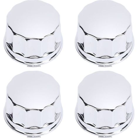 Alomejor Capeur de Moyeu de Moyeu du Centre de Roue 4pcs 68 Mm Couvercle de Roue en Alliage avec Fixation de Boucle pour 8 10 12 14 Pouces Quad Pneus. (1/5)
