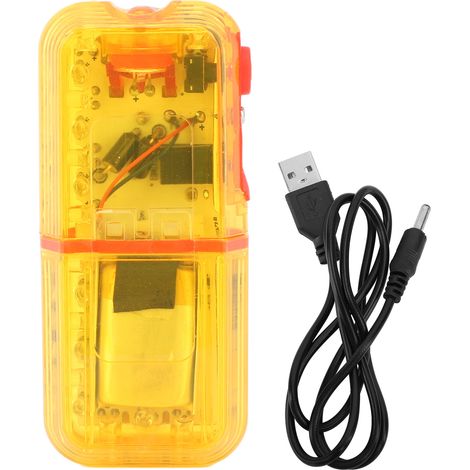 Ortviai Lampe clignotante LED rechargeable pour épaule, jaune, capteur de gravité, haute luminosité (1/5)