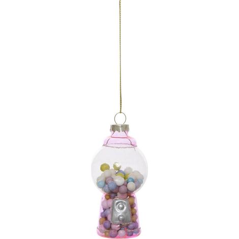 Sospensione a forma di abete con dispenser di caramelle in vetro, 9 cm - Feeric lights & christmas (1/2)