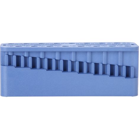 Lime de traitement canalaire, outil de mesure, règle de traitement canalaire, plaque de test (bleu foncé) (1/5)