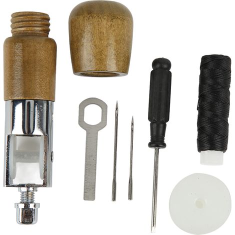 Sewing Awl Kit Portable DIY Leather Carving Leather Art Hand Stitch Sewing Machine Sewing Tools (1/5)