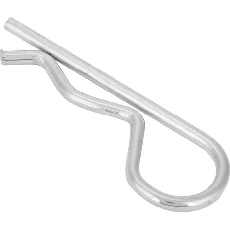 Lot de 10 goupilles fendues en zinc de type B pour tracteur 3,5 x 75 mm. (1/5)