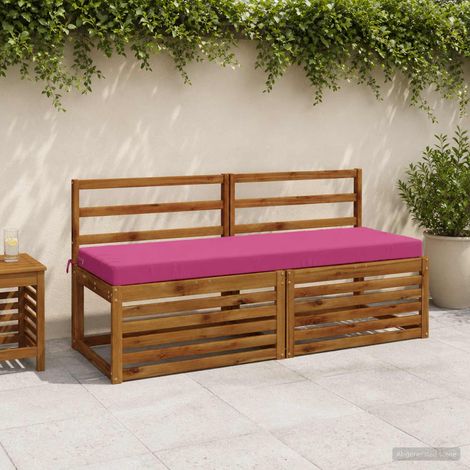 vidaXL Cojín de banco SOEST 100% Poliéster Rosa 150 x 50 x 8 cm (1/5)