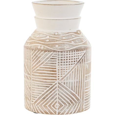 Jarron Mango 15X15X38 Natural Blanco (1/3)