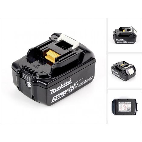 Makita BL 1830 B 18V - Batteria da 3 Ah / 3000 mAh Li-Ion con LED - originale, no imitazione (1/6)