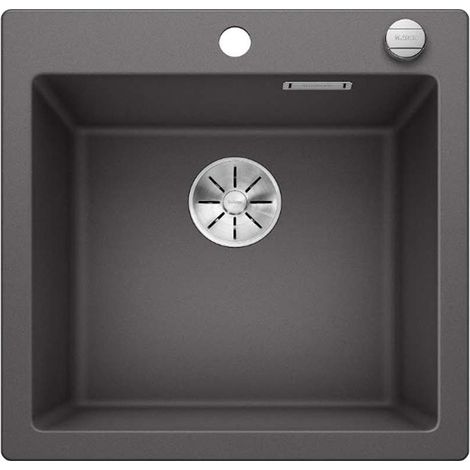 BLANCO Einbauspüle PLEON 5 Silgranit InFino Ablaufsystem felsgrau (1/2)