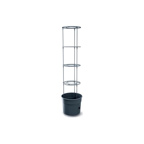 MACETERO DE TOMATES PROSPERPLAST TOMATE GROWER DE PLASTICO EN COLOR ANTRACITA 39,2 X 39,2 X 31,5 - 153 CM