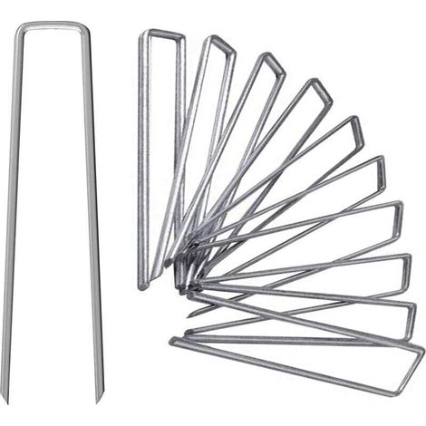 Zubehör für Zelt und Pavillon: 30 cm lange, verzinkte Gartenheringe, 25 rostbeständige Gartenheringe in Form von (1/4)