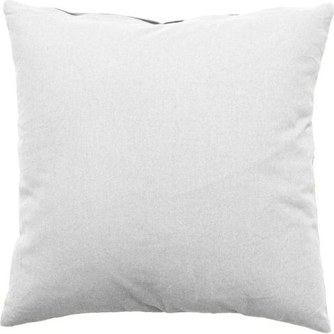 Coussin Déco Uni Déhoussable "Panama" 40x40cm Blanc
